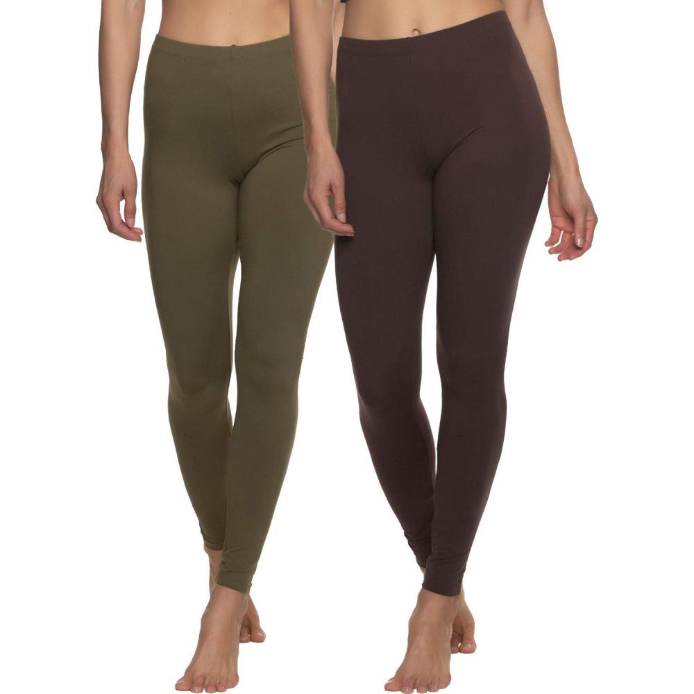 imageFelina Velvety Super Soft Lightweight Leggings 2 Pack Yoga Pants Workout ClothesWarm Desert