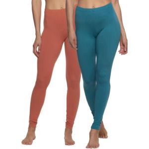 Felina Velvety Super Soft Lightweight Leggings 2 Pack – Yoga Pants, Workout Clothes(Warm Beach)