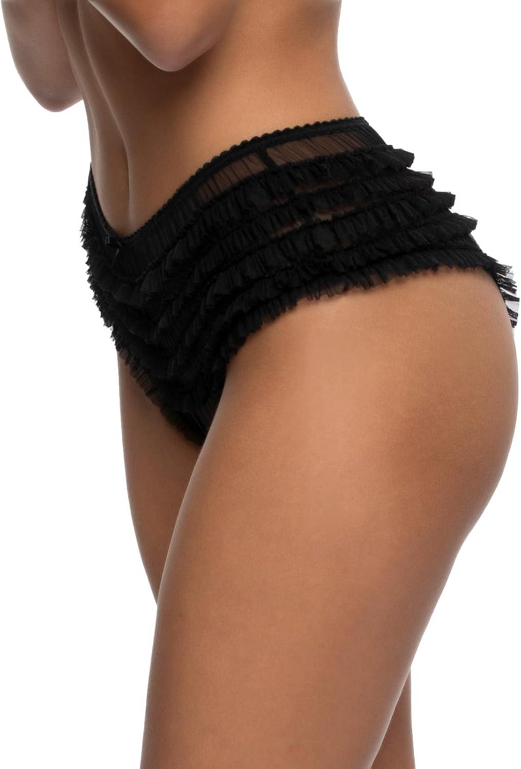 imageFelina Veil Mesh Ruffle PantyBlack