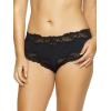Felina Paramour Stripe Delight Hipster | Panty | 4-Pack | Lace | Plus Size(Black Fawn)