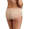 Felina Paramour Stripe Delight Hipster | Panty | 4-Pack | Lace | Plus Size(Black Fawn)