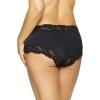 Felina Paramour Stripe Delight Hipster | Panty | 4-Pack | Lace | Plus Size(Black Fawn)