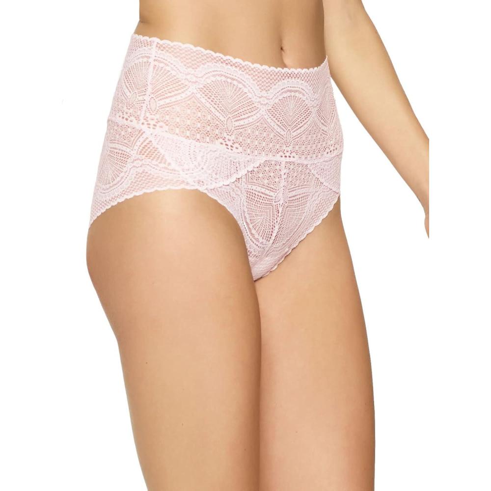 imageFelina Finesse Modern MockWrap Brief Panty Lace Full Coverage ComfortBarely Pink