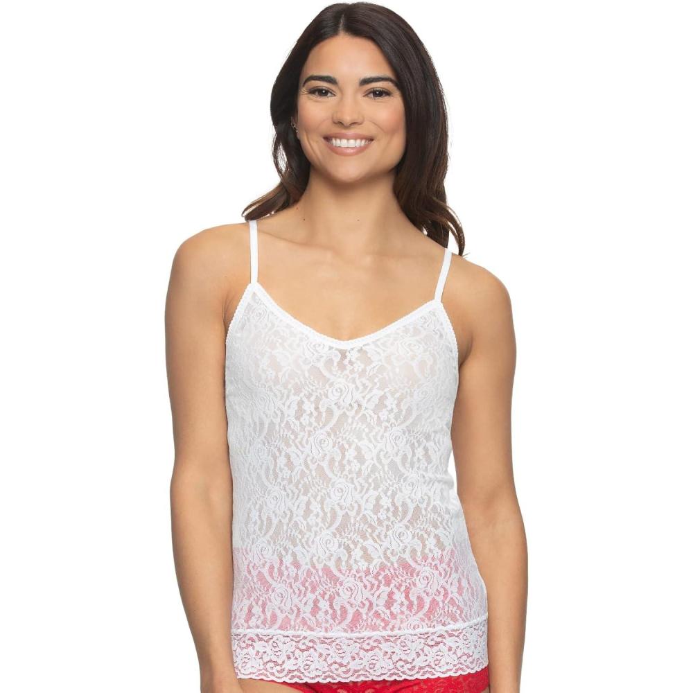 imageFelina Signature Super Stretchy Lace Camisole Adjustable StrapsWhite