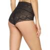 Felina | Finesse Modern Mock-Wrap Brief | Panty | Lace | Full Coverage | Comfort(Black)