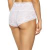 Felina | Finesse Modern Mock-Wrap Brief | Panty | Lace | Full Coverage | Comfort(White)