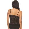 Felina | Signature Super Stretchy Lace Camisole | Adjustable Straps(Black)
