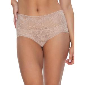 Felina | Finesse Modern Mock-Wrap Brief | Panty | Lace | Full Coverage | Comfort(Warm Neutral)
