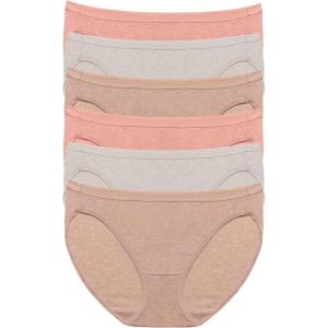 Organic Cotton Stretch Bikini 6-Pack(Rose Garden)