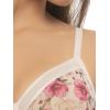 Felina Ethereal Sheer Mesh Unlined Underwire Bra(Mojave Bloom)