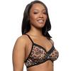 Felina Ethereal Sheer Mesh Unlined Underwire Bra(Wild Instinct)