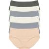 Felina | Organic Cotton Hipster Panties | 6-Pack(Pacific Ocean)