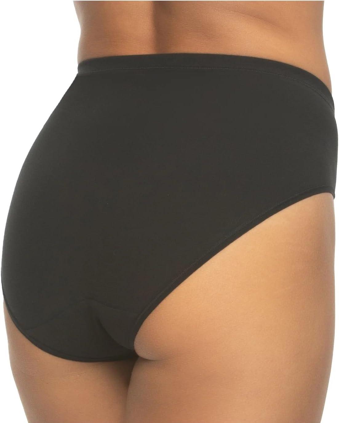 imageFelina Womens 6 Pack Super Stretch Cotton HiCut BriefsCool Neutrals