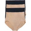 Felina | Fusion Seamless Shapewear Brief | 4-Pack | Tummy Control | Smooth(Black Warm Neutral)