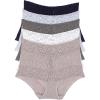 Felina | Signature Stretchy Lace Hi-Waisted Boyleg Panty 5-Pack(Blue Horizon)