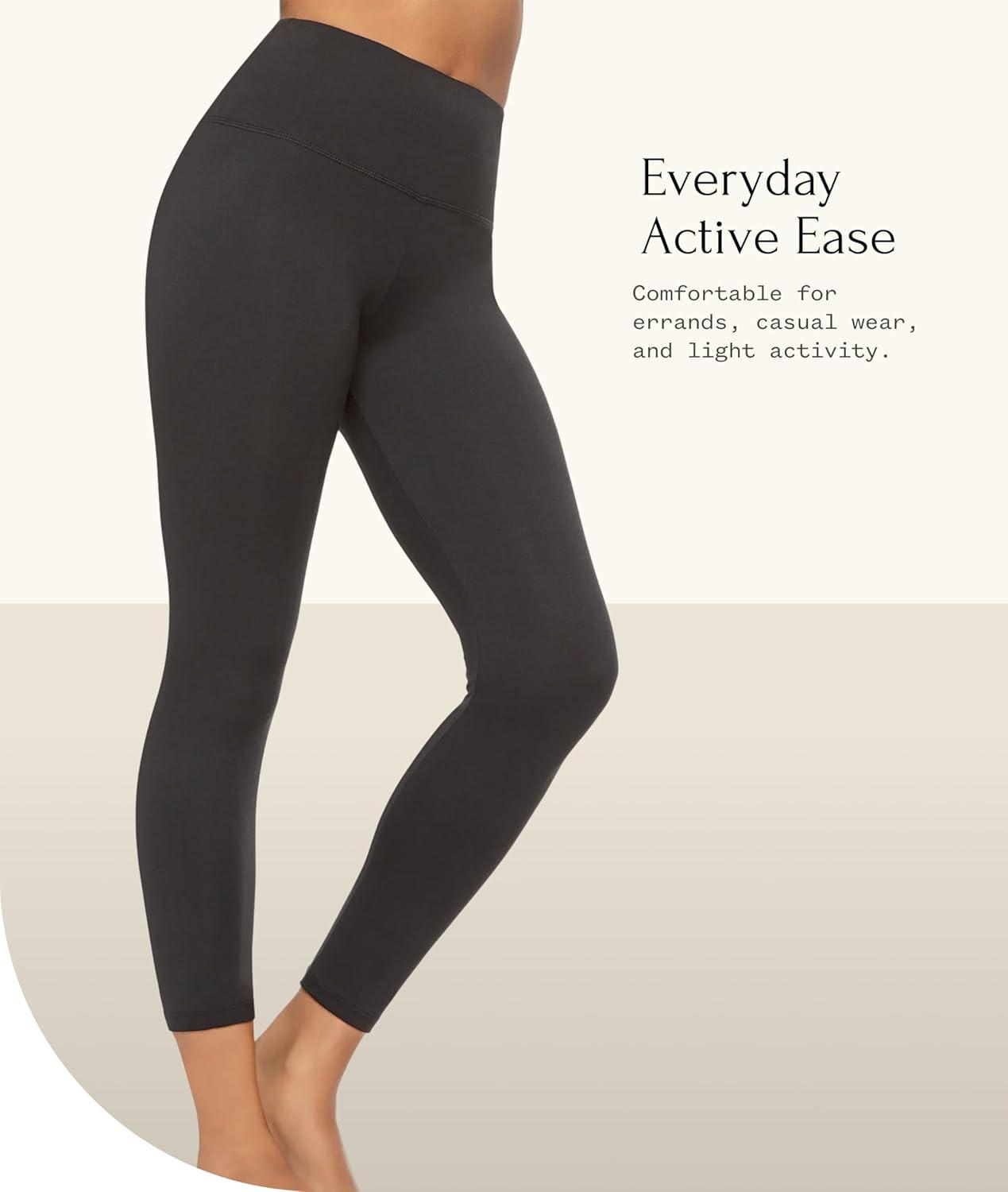 imageFelina Shapebooster HighWaisted Ankle Length Leggings for Women Comfortable Activewear Black