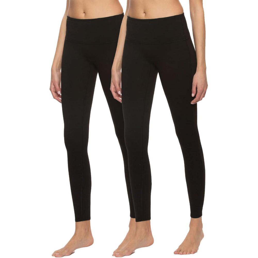 imageFelina HighWaisted Legging 2Pack wHidden PocketsBlack