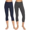Felina – Velvety Soft Capri Legging 2-Pack – Women’s Capri Leggings for Workout and Lounge, Soft Capri Yoga Pants(Black)