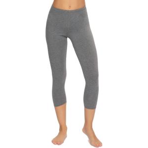 Felina Women’s Cotton Modal Capri Leggings(Medium Heather Gray)