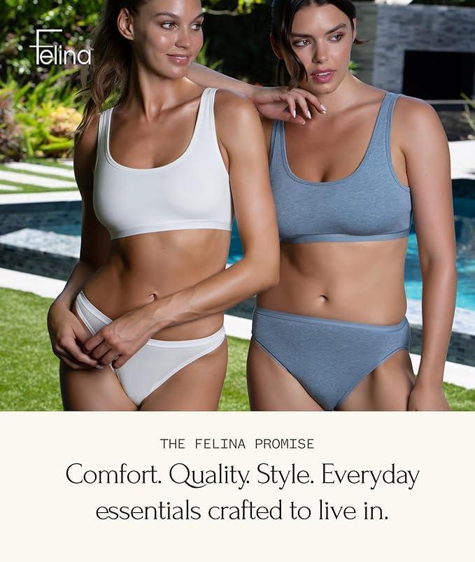 imageFelina 2Pack So Smooth Modal Cami Top with Hidden Built in Shelf Bra SupportBlack Warm Nude