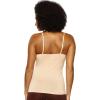 Felina | 2-Pack So Smooth Modal Cami Top with Hidden Built in Shelf Bra Support(Black Warm Neutral)