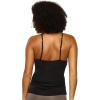 Felina | 2-Pack So Smooth Modal Cami Top with Hidden Built in Shelf Bra Support(Black Warm Neutral)