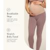 Felina Velvety Soft Maternity Leggings for Women – Yoga Pants for Women, Maternity Clothes – (2-Pack)(Black)