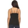 Felina Womens Cotton Modal Camisole, Adjustable Cotton Tank Top(Black White Taupe)