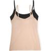 Felina | 2-Pack So Smooth Modal Cami Top with Hidden Built in Shelf Bra Support(Black Warm Nude)