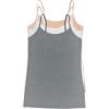 Felina Womens Cotton Modal Camisole, Adjustable Cotton Tank Top(Nude White Grey)
