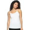 Felina Womens Cotton Modal Camisole, Adjustable Cotton Tank Top(White)