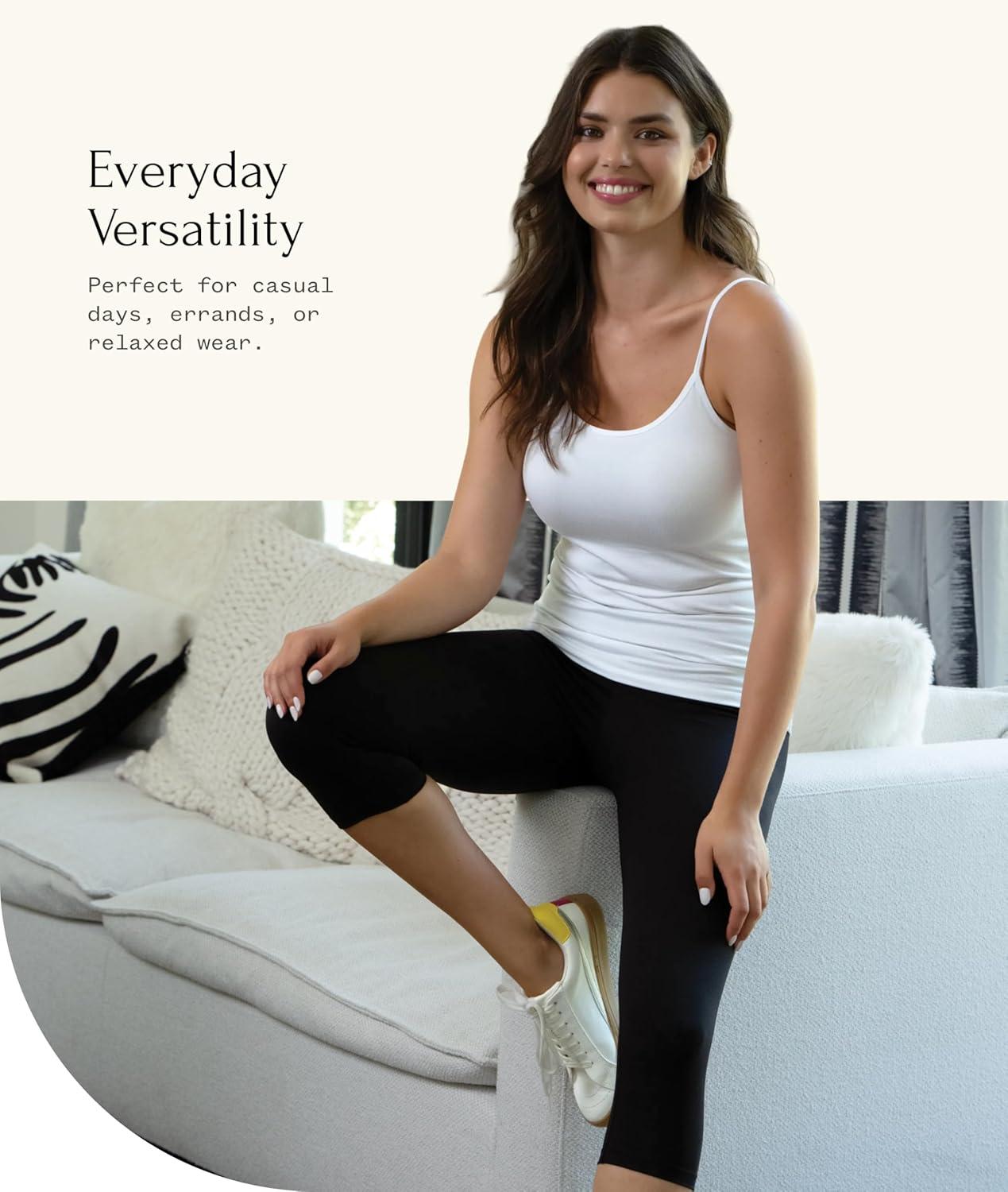 imageFelina Sueded Athletic Capri LeggingBlack Charcoal