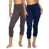 Felina | Sueded Athletic Capri Legging(Navy Charcoal)