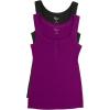 Felina Ribbed Henley Tank 2-Pack(Miami Nights)