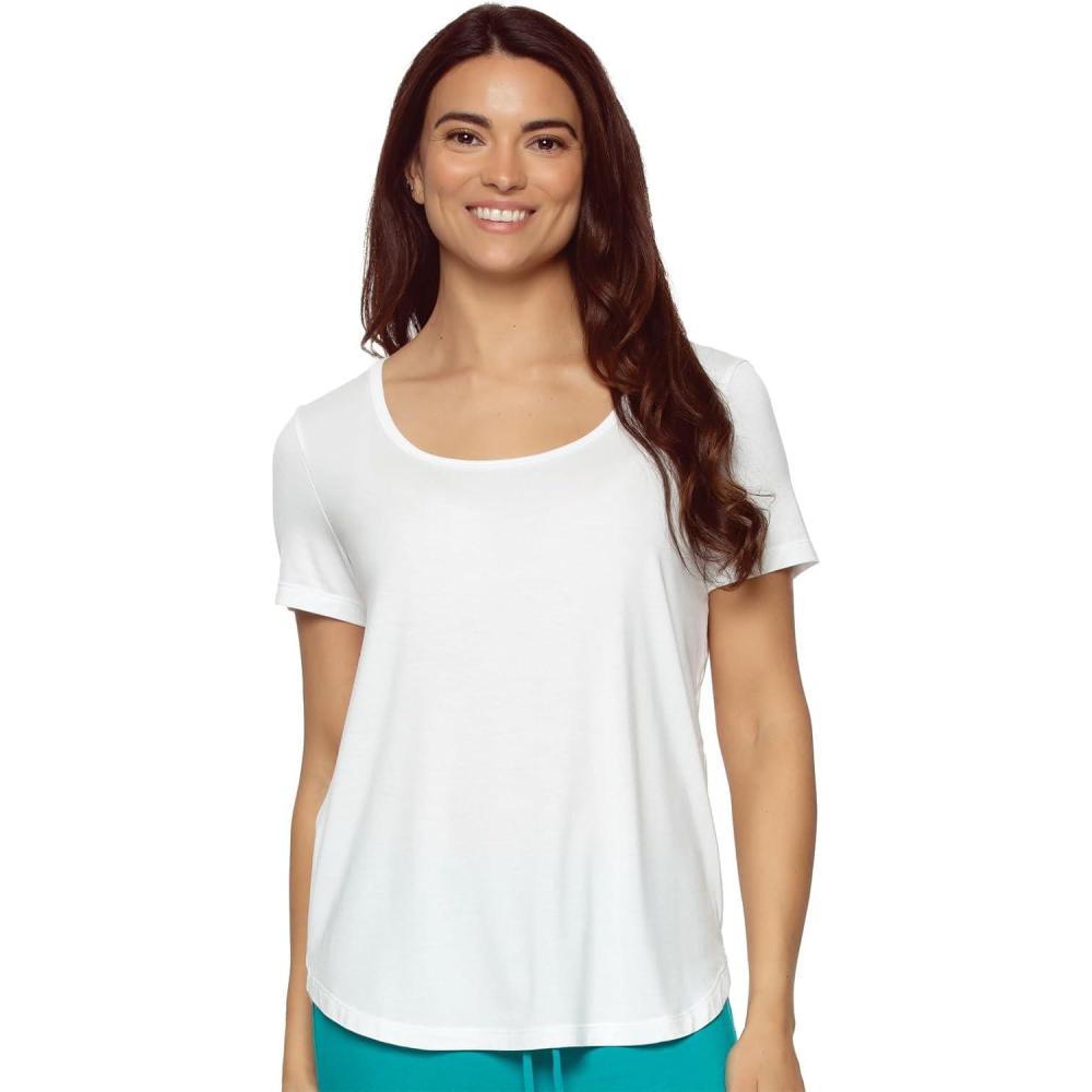 imageFelina So Smooth Modal Scoop Neck TeeWhite