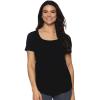 Felina So Smooth Modal Scoop Neck Tee(Black)