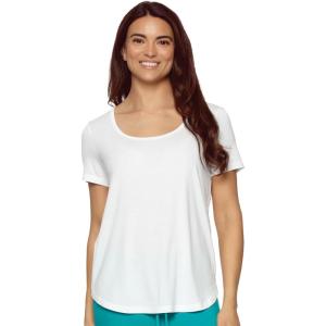 Felina So Smooth Modal Scoop Neck Tee(White)