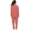 Felina – Serena V-Neck Top & Jogger Lounge Set | 2-Piece Ultra-Soft Knit Top & Pants Loungewear (Marsala, Small)