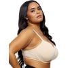 Felina – Versafit Breathable T-Shirt Bra Seamless Demi Coverage with Adaptable Fit(Bare)