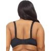 Felina – Versafit Breathable T-Shirt Bra Seamless Demi Coverage with Adaptable Fit(Black)