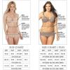 Felina Jezebel Anika Lace Bodysuit, Thong Back with Push Up Bra Cups, Womens Sexy Body Suits(Sapphire Sky)