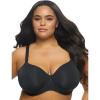 Felina – Versafit Breathable T-Shirt Bra Seamless Demi Coverage with Adaptable Fit(Black)
