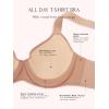 Felina AbsorBRA – Everyday T-Shirt Bra (Suede, 40D)