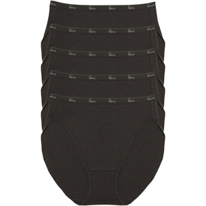 Felina Signature Cotton Hi-Cut 5-Pack(Black)