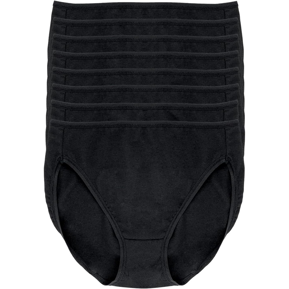 image:imageFelina Womens Cotton Modal HiCut Panties High Waist Comfortable Lingerie Underwear 8Pack Black