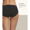 Felina Women’s Cotton Modal Hi-Cut Panties – High Waist, Comfortable Lingerie Underwear (8-Pack) Black