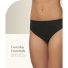 Felina Women’s Cotton Modal Hi-Cut Panties – High Waist, Comfortable Lingerie Underwear (8-Pack) Black
