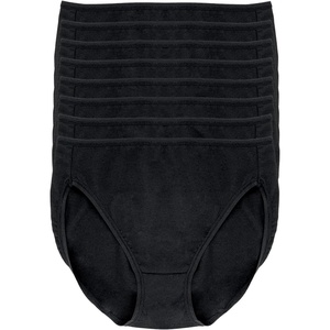 Felina Women’s Cotton Modal Hi-Cut Panties – High Waist, Comfortable Lingerie Underwear (8-Pack) Black