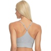 Felina Ladies’ Seamless T-Back Wire Free Bralette with Removable Pads 2-Pack (Small, Grey Heather/Solid Black)