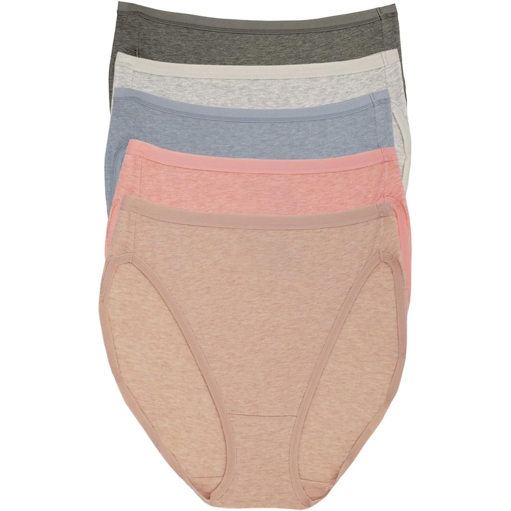 image:imageFelina Womens Organic Cotton Stretch Hi Cut Panty 5Pack UnderwearNature Walk